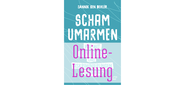 27.01.21 | 18h: Online-Lesung “Scham umarmen”