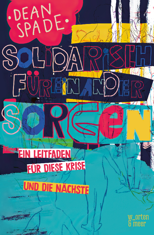 Cover Solidarische Fürsorge, bunte Farben und Schrift