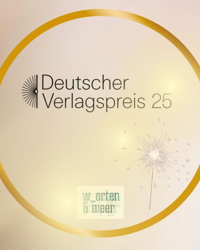 Logo Deutscher Verlagspreis 2025, Logo Worten & meer grafisch integriert
